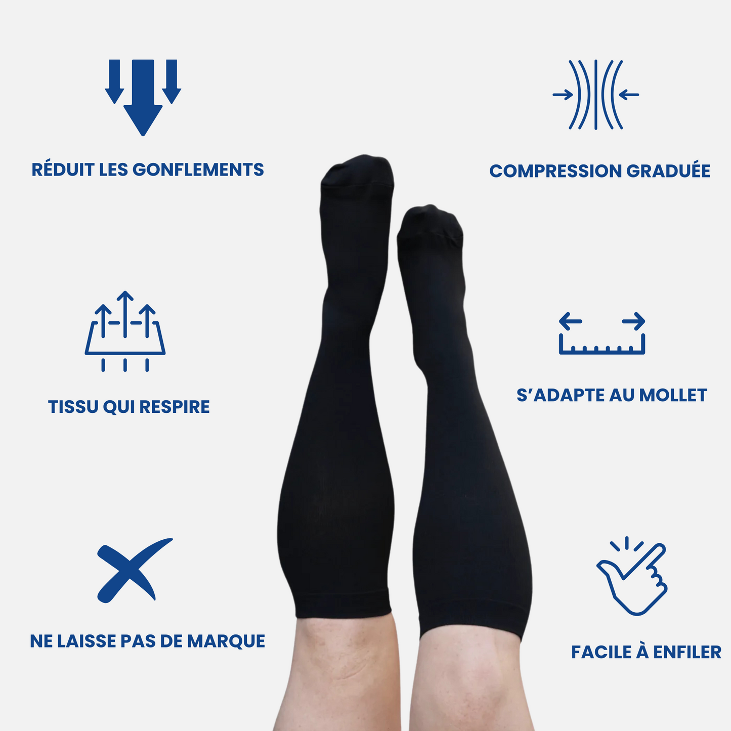 Chaussettes De Contention Unisexe